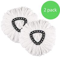 CleGuard Spin Mop Heads,2Pcs Anti-Abrasive Microfibers Replacement Mop Heads,Easy Wring and Easy Cleaning Mop Head.