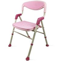 Waterproof Shower Chair Bath Seat | with Padded Armrests and Back Shower Bench | with Anti-Slip Rubber Tips