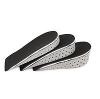 Flyusa Breathable Memory Foam Height Increase Elevator Invisible Shoes Insole Lift Kit Shoe Pads Heels Inserts for Men Women for Everyday Use-Height 1.70 inch