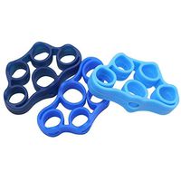 3 Pack Finger Stretcher Grip Hand Resistance Bands Exerciser Finger Grip Strengthener Strength Trainer Gripper Set for Arthritis Carpal Tunnel Exercise Guitar and Rock Climbing