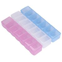 ️ Yu2d ❤️❤️ ️7 Day Mini Weekly Medicine Box Holder Organizer Container Pill Cases New