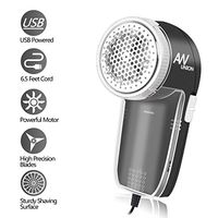 AW Union Fabric Shaver Sweater Shaver,Electric USB Powered 1.8m Cord Lint Remover, Efficiently Remove Lint Pill and Bubble for Fabric, Clothes, Upholstery - Gray(1.8m)