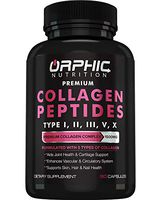 Premium Collagen Peptides Capsules 1500mg - Types I, II, III, V, X - Promotes Hair, Skin, and Nail Health - Improves Digestion - Helps Maintain Strong Joints, Tendons, Ligaments and Muscle - 90 Pills