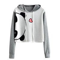 Sudadera caliente de la venta de Mlide, blusa con capucha de manga larga de la impresión del gato de la muchacha de las mujeres Sudadera Tops