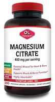 Olympian Labs Magnesium Citrate Caps, 400 mg, 300 Count