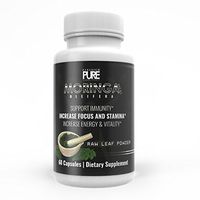 Pure Organic Moringa Capsules | 100% Pure Moringa Leaf Powder Green Superfood | Boost Metabolism, Circulation & Energy Levels | Support Healthy Cholesterol, Blood Pressure & Immune System