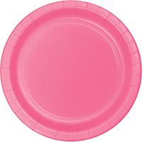 Club Pack of 192 Candy Pink Disposable Paper Party Dinner Plates 9"