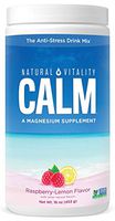 Natural Vitality Calm, The Anti-Stress Drink Mix, Magnesium Supplement Powder, Raspberry Lemon - 16 ounce