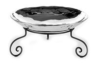 Cheffield ENS001+FF113 Rustic Bowl with Iron Stand, 10 quart Capacity