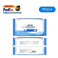 75% Alcohol Wipes Portable Hand Alcohol Wipes Towel Easy Wash Disposable Sterilization Disinfection Wipes for Antiseptic Skin Cleaning Care Large Wet Wipes (800 PCS)
