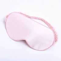 Ethereal Lomoer 100% Natural Silk Sleep Mask & Blindfold with Elastic Strap, Super-Smooth for Nap, Travel, Full Night Sleep (Pink-2)