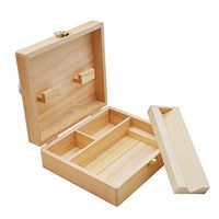 m·kvfa Wood Stash Box with Rolling Tray Large and Perfect to Organize Your Accessories Rangement Wooden Box with Tray Stash Boxes