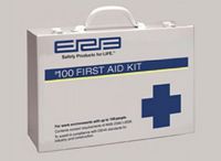 First Aid Kit, 25 Person, Metal, 6.5"Lx9.5"W x 2.75"D, 17134