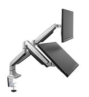 EUREKA ERGONOMIC Dual Monitor Arms, Full Motion Dual Stacking Mount, Fits Screens Up to 30", Aluminum