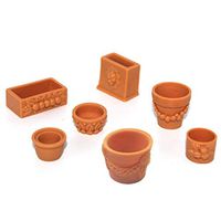 Garden Miniature Pots Decoration Landscape Miniature Dollhouse Pot Succulent