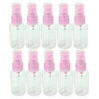 Tinksky 10pcs Portable Plastic Plain Fine Mist Perfume Make up Clear Empty Spray Sprayer Bottles 30ml