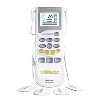 TruMedic TENS Electronic Pulse Unit & 4 Electrode Pads - For Muscle Stiffness, Soreness, Aches & Pains, Perfect for Relaxing Tight Muscles & Nerves for Electrotherapy Pain Management (TM-1000PRO)