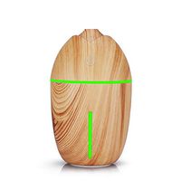 XISURE 200ml Essential Oil Diffuser, USB Rechargeable Aroma Essential Oil Nebulizing Diffuser, 7 LED Colorful Lights,for Living Room,Bedroom,Car,Yellow