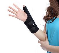 LTDD 1pc Thumb Support Splint Brace Protector for Right Hand Wrist (Black M)