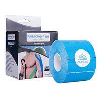 AONIJIE Athletic Tape - 5cm*5m Kinesiology Tape, Elastic Therapeutic Sports Tape Bandage for Knee Shoulder Ankle Elbow, Waterproof, Latex Free (Blue)
