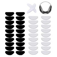 20 Pair Eyeglass Nose Pads, Non Slip Silicone Nose Pads Adhesive Glasses Nose Pad for Eyeglasses Glasses Sunglasses