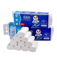 Toxz Paper 4 Ply 12 Rolls Toilet Paper Bulk Rolls Bath Tissue Paper Household Bathroom Soft