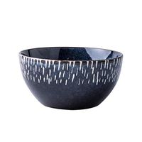 Bowl Bowl, Nordic personality ceramic bowl, creative blue bowl rice bowl soup bowl fruit salad porridge bowl, kiln glaze vintage tableware - stars Hotel tableware home noodles boiled fish soup bowl