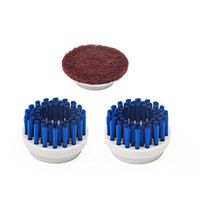 Electric Cleaning Scrubber Brush, Original Brush Head Accessories Replacement for Bathroom Tubs Sinks Baseboards Fiberglass Shower Enclosures Shower Door and More , 3 Packs