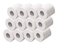 Sibosen Essential Multifold Toilet Paper, Premium 3-Ply Standard Rolls for Home - 100% Recycled Fiber Bulk Toilet Paper, 170 Sheets Per Roll (White, 12)