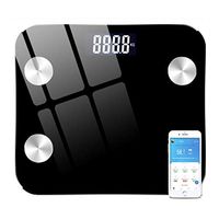 DPPAN Digital Body Weight Bathroom Scale, Smart Bluetooth Body Fat Scale, Measures Body Weight,Body Fat,Water,Muscle,BMI,Bone Mass and More,Black