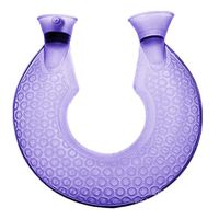 Vosarea Neck Hot Water Bottle U Shape Hot Water Bag PVC Hot Water Pouch Purple
