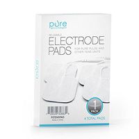 PurePulse TENS Electronic Pulse Massager Pads – Premium, Self-Adhesive Replacement Electrode Pads Compatible with PurePulse and Most Other TENS Units (Total of 4 Pads)