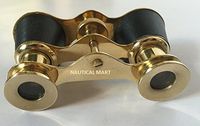 Opera Binoculars Leather Bound Nautical Accents - NauticalMart