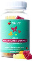 Yuve Vegan Multivitamin Gummies for Men and Women - Daily Energy, Strength, Immunity - Vitamin A, C, B3, B6, B12, Biotin & Zinc - Delicious Chewable Supplement - Non-GMO, Gluten & Gelatin-Free - 60ct