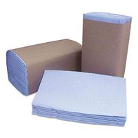 Tuff-Job Windshield Towels, 2 Ply, 10.25 X 9.25, Blue, 168/pack, 12 Packs/carton