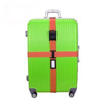 donfohy Travel longer tied me with luggage belt tied cross silicone packing tape tied with reinforcement travel