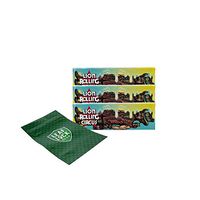 Lion Rolling Circus 1 1/4 Rolling Papers - “Crazy Coco” - 3 Packs with Leaf Lock Gear Smell Proof Pouch