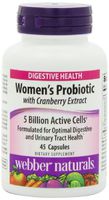 Webber Naturals Women’s Probiotic Capsules, 45 Count