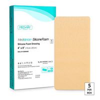 MedVance TM Silicone - Silicone Adhesive Foam Absorbent Dressing, 4"x8", Box of 5 dressings