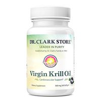 Dr. Clark Virgin Krill Oil - Omega 3, 500mg 60 Capsules