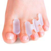 Povihome Toe Separators, 6 Pack Deluxe Gel Toe Spreader & Toe Stretcher, Latex-Free Silicone Toe Spacers, for Bunion, Overlapping Toe. Relief Foot Pain
