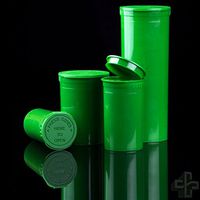Green Pop Top Bottles and Vials - 60 Dram/14 Grams per Bottle (75 Bottles)