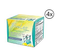Fivelac Natural Probiotics Candida Solution with Acidophilus All Natural Probiotics Formulation 5 Lac 60 Servings by Global Health Trax GHT Pack 4