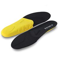 OUXX Advanced Feet Insoles Arch Supports Orthotics Inserts Relieve Flat Feet, High Arch, Foot Pain Men Shoes Size 10.5 Black