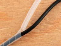 Secure Cable Ties Polyethylene Spiral Wrap Wire Tube for Cable Organization (1/8 inch Diameter, Natural - 10 feet)