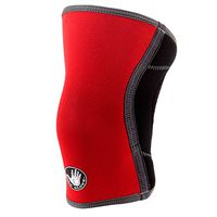 Body Glove 3mm Neoprene Knee Sleeve Support Breathable Anti-Slip Thermal Compression Protector Single Wrap Arthritis ACL Injury Meniscus Tear Joint Pain Relief for Sports, Unisex (Red & Black)