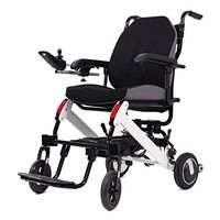 Chunse Electric Wheelchair, Foldable Elderly Disabled Aid Car Elderly Intelligent Compact Automatic Portable Lightweight Scooter