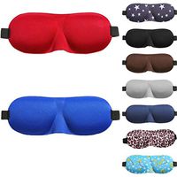 RIBITENS Unisex 3D Sleeping Eye Mask Cute Blindfold Mask Light Protect Sleep Masks