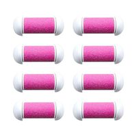 Beaupretty 10pcs Replacement Roller Refill Heads Coarse Replacement Roller Refill Heads for Electronic Foot File (Pink)