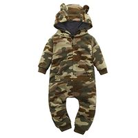 Infant Baby Boy Girl Thicker Camouflage Hoodie Romper Jumpsuit Outfit Clothes by WOCACHI Back to School Clearacne Sale